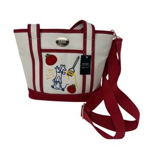 Disney Pixar Ratatouille Remy & Foods Canvas Tote Bag NWT